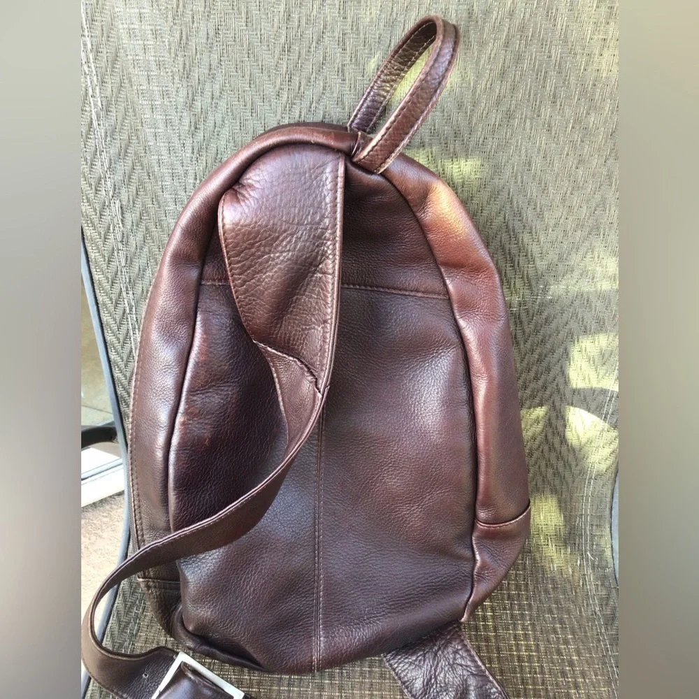 Lavive Brown Leather Vintage Brown Leather Sling Bag